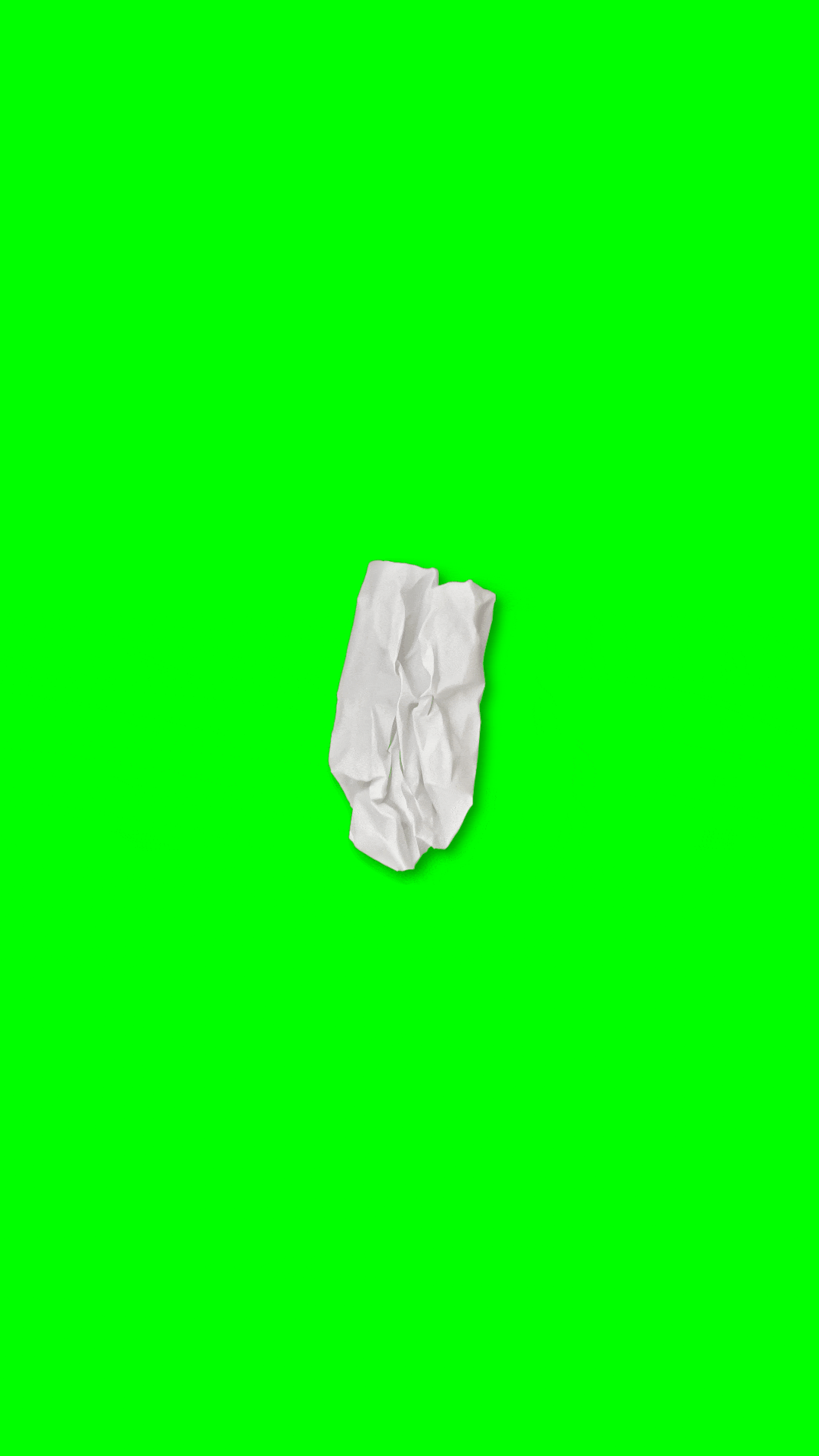 Green screen paper animation clip for chroma key editing