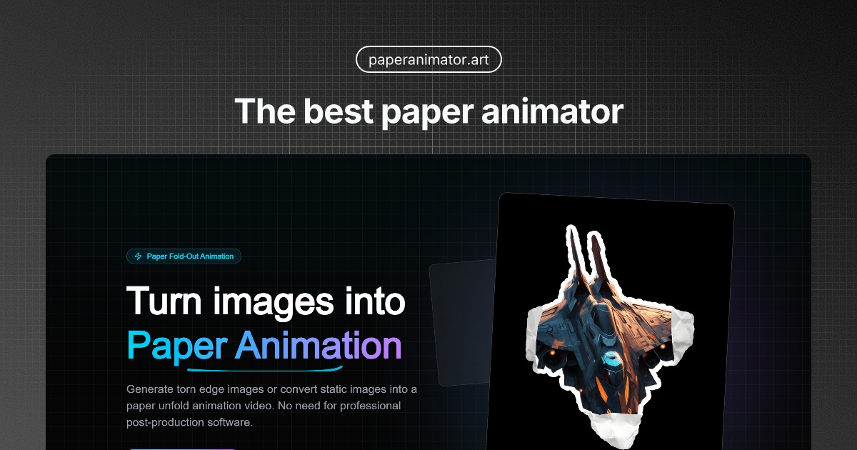 Paper Animator Art - Turn your images into paper animation